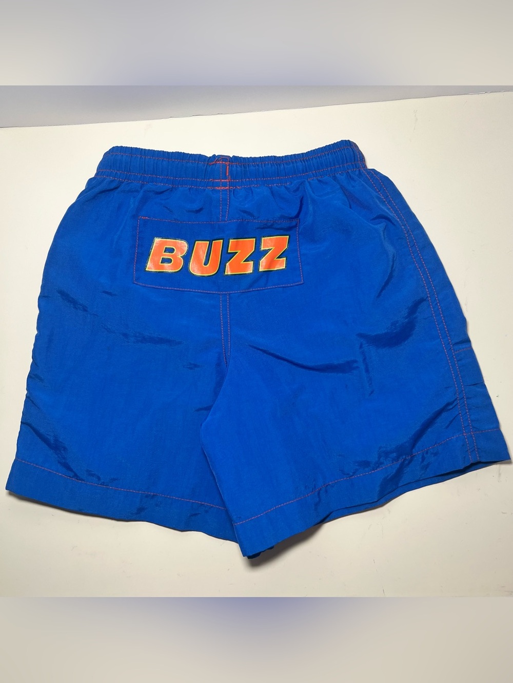 Vintage Y2k Buzz Lightyear Toy Story Disney Store Swim Trunks Retro Blue Pockets